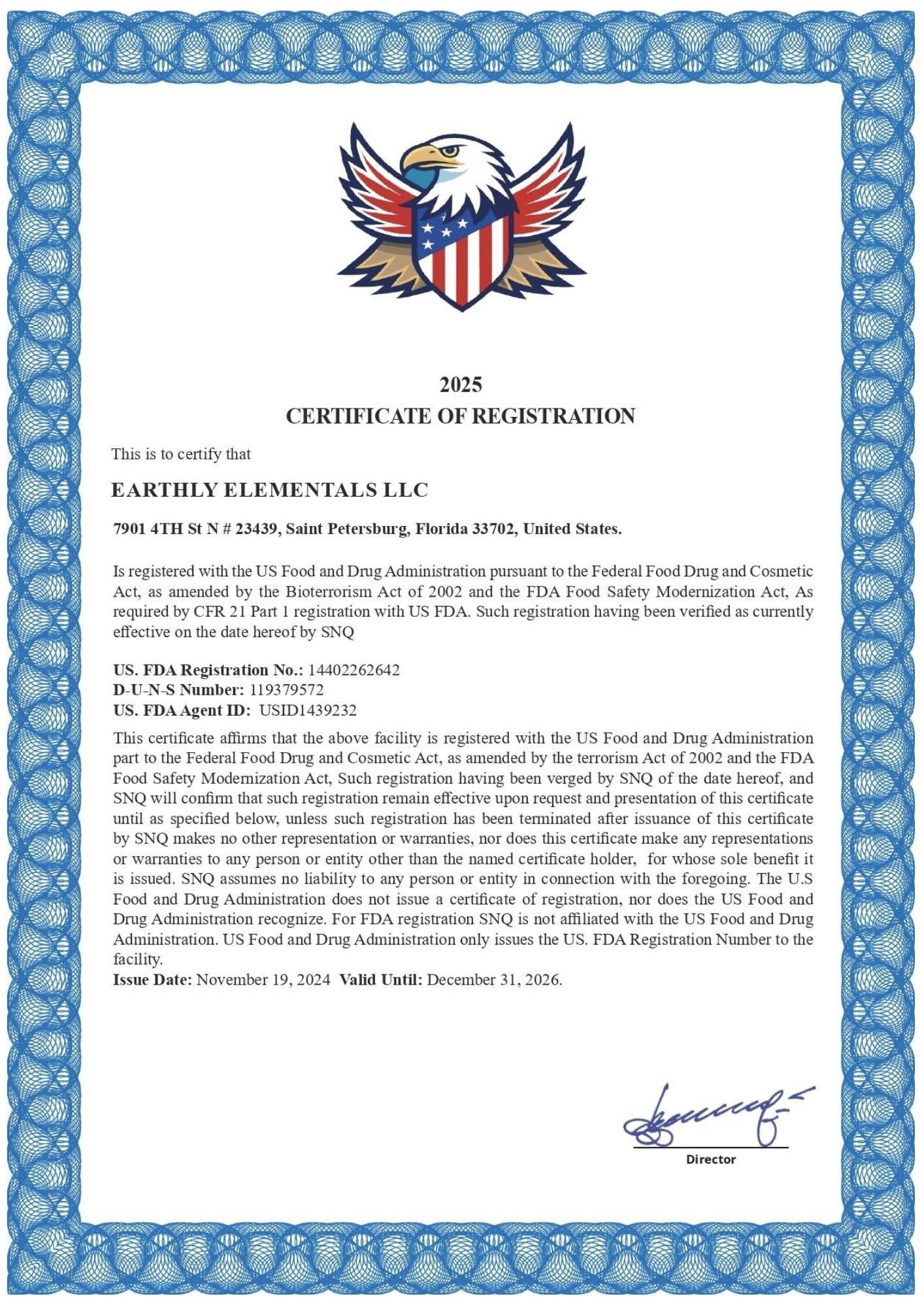 Certificate 1