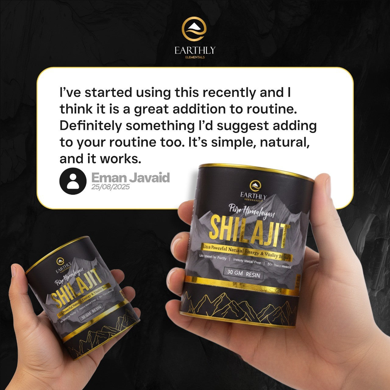 Pure Himalayan Shilajit | 85 Essential Minerals | 2 Month Supply